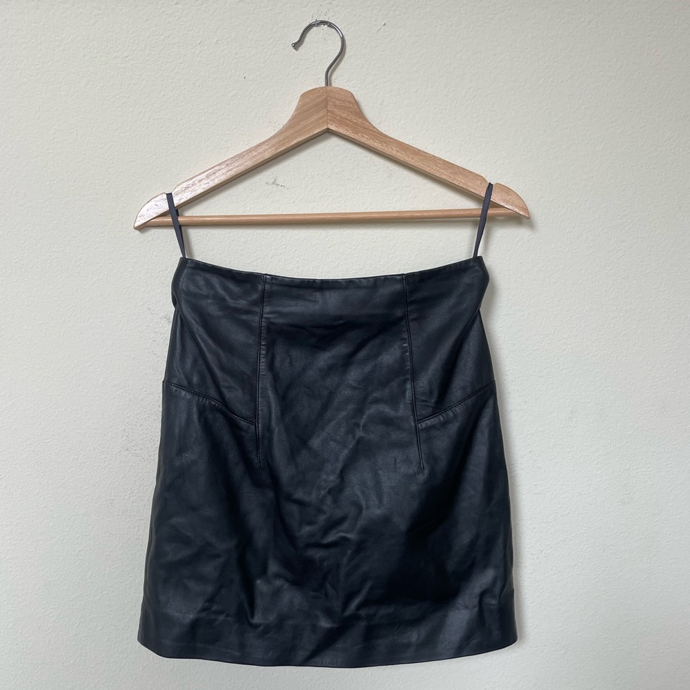 Marciano by GUESS Lamb Leather Skirt